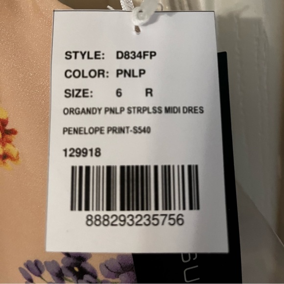 Alfred Sung Penelope Floral Dress - Picture 4 of 4